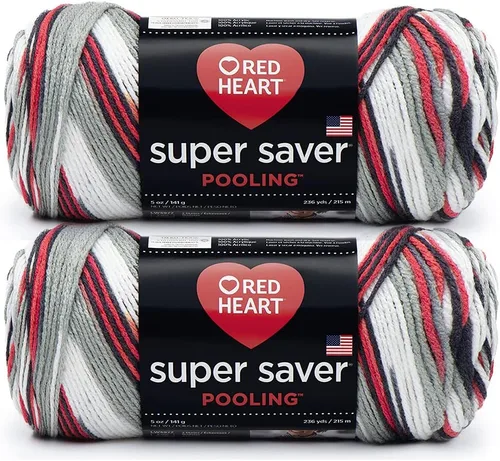 Miniatura 3 de Red Heart Yarn Red Heart Super Saver Pooling - Paquete de 2 bayas