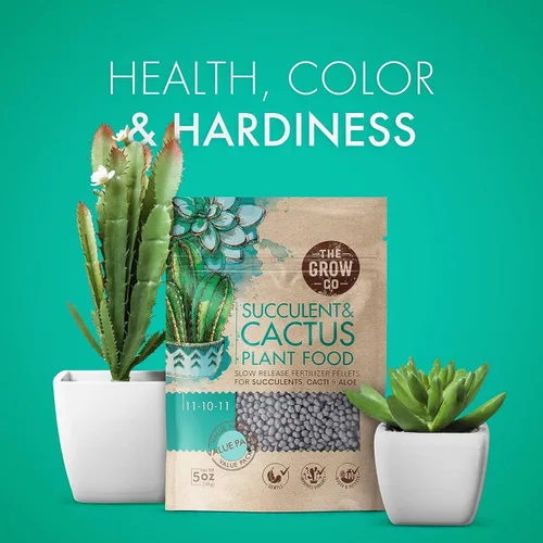 Miniatura 6 de The Grow Co Alimento para plantas de suculentas y cactus, fórmula suave de larga duración, fertilizante de liberación lenta (alternativa líquida)