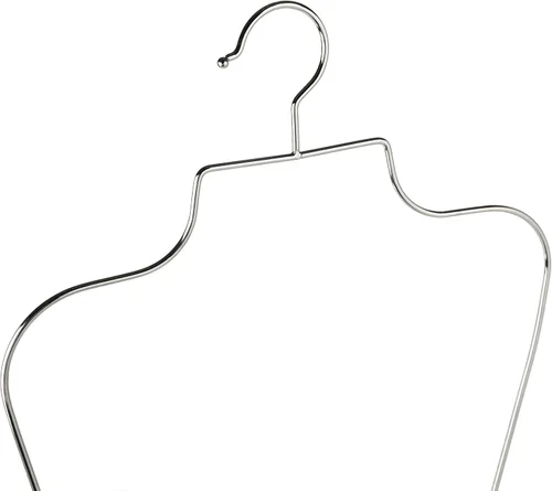 Miniatura 3 de Perchas de metal para bikini, ropa interior versátil, colgador de exhibición, 10 unidades, acabado plateado Plata