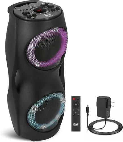 Miniatura 10 de Pyle Sistema de altavoces PA Bluetooth portátil - Sistema PA de altavoz Bluetooth de 1000 W para interiores y exteriores, con TWS, grabadora