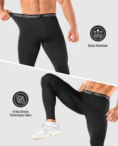 Miniatura 4 de Niksa Paquete de 13 pantalones de compresión para hombre, leggings deportivos de alto rendimiento, mallas de gimnasio para correr, yoga