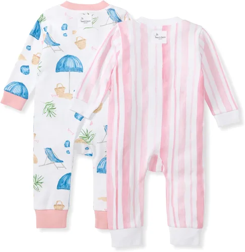 Miniatura 121 de Burt's Bees Baby - Pijama de una pieza para bebé, mameluco para dormir y jugar, algodón 100% orgánico, cremallera frontal