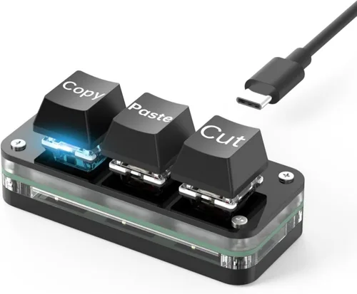 Miniatura 6 de OSU - Teclado mecánico HotSwap para juegos con una sola mano, retroiluminado, mini teclado USB para contabilidad, trabajo o juegos de ritmo
