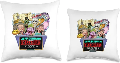 Miniatura 3 de JEFF DUNHAM Des Moines, IA (2023) - Almohada de 16 x 16 pulgadas, multicolor