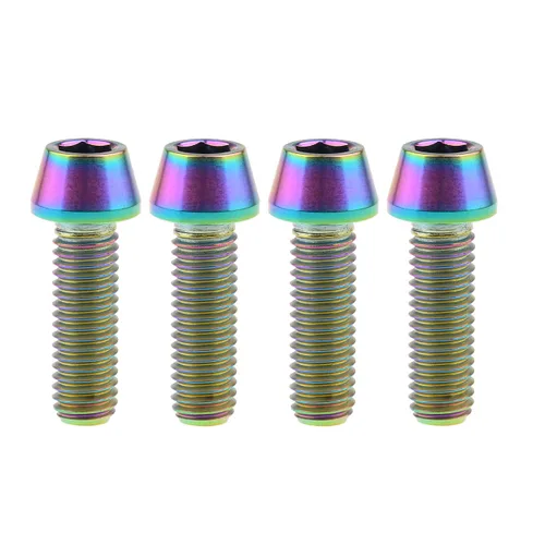 Miniatura 50 de Tornillos de titanio Ti M8 x15 20 25 30 35 40 45 50 60 2.756 in 0.049 in de paso hexagonal Allen Tornillos de cabeza hueca paquete de 4