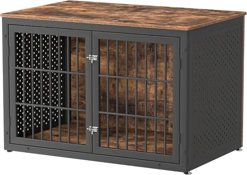 Miniatura 8 de rehomerance Jaula para Perros de Servicio Pesado de 26 Pulgadas para Perros Pequeños, Perrera de Metal para Perros con Alta Ansiedad, Jaula
