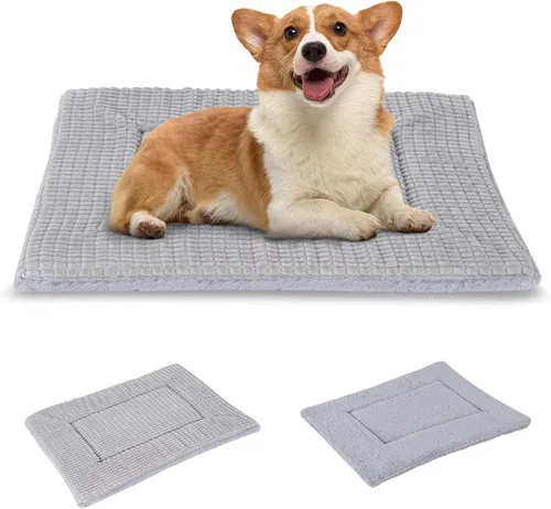 Miniatura 32 de BVAGSS XH079 - Almohadilla reversible para jaula de perro, de espuma viscoelástica, suave, cálida, lavable a máquina, colchón para perreras
