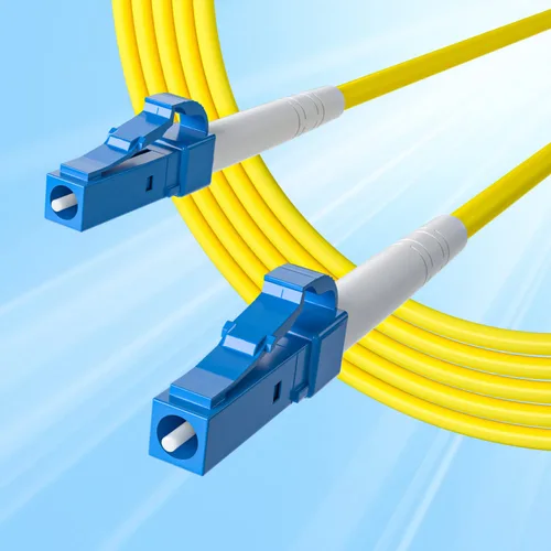 10Gtek Simplex Fiber Patch Cable - LC to LC Single-Mode Fiber Optic Cord Jumper, SMF, 9/125μm, Yellow, 20-Meter(65.6-ft)