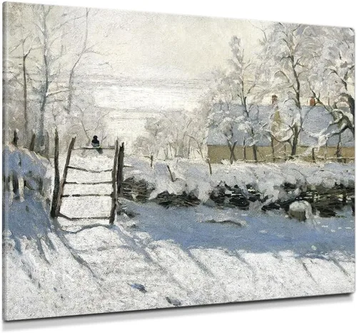 Miniatura 49 de Pinturas clásicas mundiales de Claude Monet Impresión giclée sobre lienzo alargado, pieza de galería para colgar y decorar el hogar, The CliffWalk
