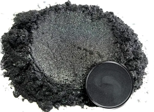 Miniatura 6 de Eye Candy Pigmento en polvo de mica premium "Ronin Black" (1.76 onzas), multiusos, aditivo para manualidades y manualidades carpintería, epoxi