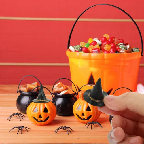 Miniatura 4 de Witch Hat Decoration 24Pcs Miniature Witch Hats for Halloween Party Decor Perfect for Dollhouse Accessories