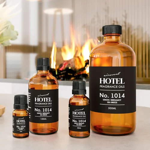 Miniatura 6 de AirScent - Aceite difusor de hotel n.º 1014 inspirado en la icónica mezcla costera de hotel de 5 estrellas, brisa marina de bergamota de limón, 0.34