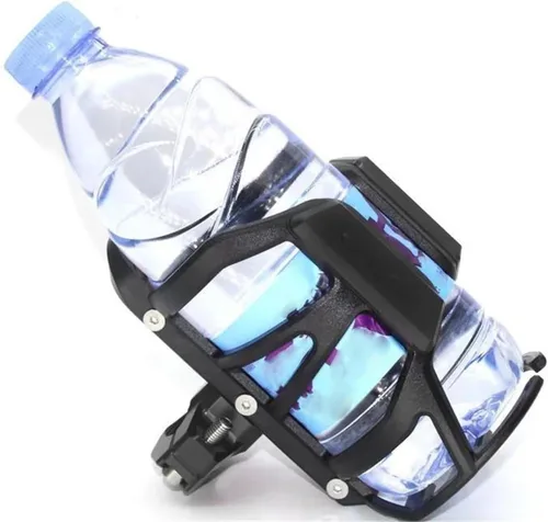 Miniatura 3 de Soporte de bebida para Yamaha FZ-8 FZ8 Fz 8 motocicleta CNC bebida botella de agua bebida taza soporte soporte (negro)