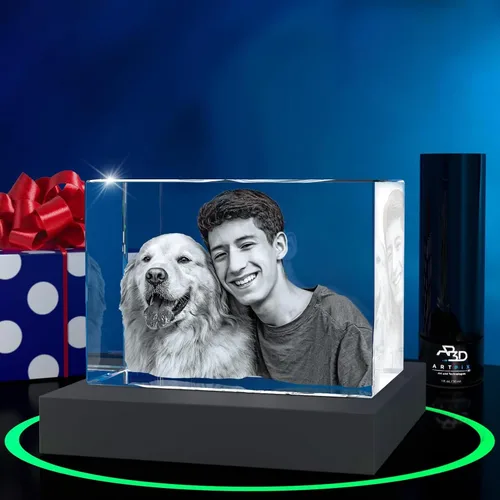 Miniatura 25 de ArtPix 3D Foto de cristal, regalos conmemorativos personalizados para perros con tu propia foto para los amantes de los perros, dueños de mascotas