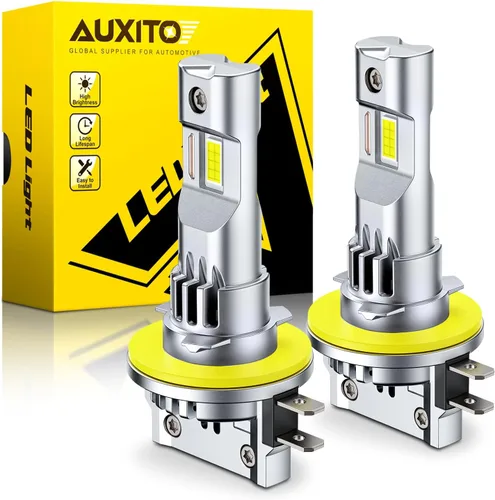 Miniatura 12 de AUXITO Bombillas LED H4 HeadIight 9003 HB2 de haz alto/bajo, 6500 K blanco frío, luces brillantes, Plug and Play, brillo elegante y futurista