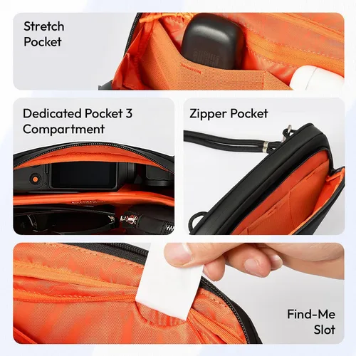 Miniatura 4 de ULANZI YY08 Bolsa de transporte para DJI Osmo Pocket 3 Pocket 4, funda de transporte portátil a prueba de salpicaduras, protección para DJI Osmo