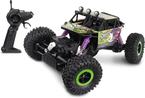 Mean Machine 1/16 R/C Rock Crawler Series [2.4GHz] Rock Crawler Striker, innovador sistema de suspensión, potente motor, neumáticos de agarre, rango