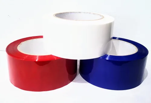 Cinta de sellado de cartón de 3 colores, cinta de embalaje, cinta móvil, 2 pulgadas x 110 yardas, 2.0 mil de grosor, (rojo, blanco, azul) resistente