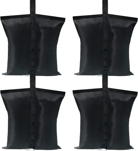 ABCCANOPY Pesas de toldo de 120 libras, bolsas de arena para carpa de glorieta, paquete de 4 unidades (negro)