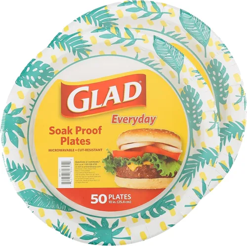 Miniatura 11 de Glad - Platos de papel desechables cuadrados para todas las ocasiones