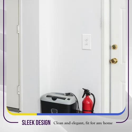 Miniatura 7 de ENERLITES Jumbo - Placa de pared dúplex para receptáculos, cubiertas de enchufes eléctricos, acabado brillante, tamaño grande de 1 banda, 5.5 x 3.5