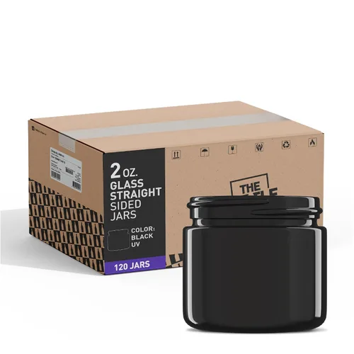 Miniatura 35 de The Bottle Depot - Tarro de vidrio de 4 oz (3.4 fl oz) - Ámbar transparente - 90 frascos - Cierres no incluidos - Acabado de cuello 58-400 - Tarros