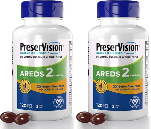 Miniatura 8 de PreserVision AREDS 2 - Suplemento vitamínico y mineral para los ojos, contiene luteína, vitamina C, zeaxantina, zinc y vitamina E, 120 cápsulas