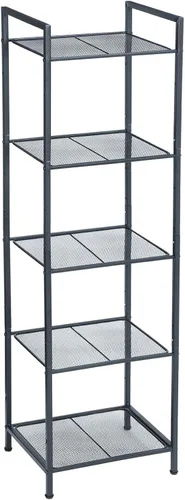 Miniatura 8 de SONGMICS Estante de almacenamiento de 4 niveles, estante de baño, soporte extensible para plantas con estante ajustable, para baño, sala de estar