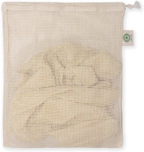 Miniatura 7 de Bolsas de lavandería de malla de algodón para ropa delicada, Beige