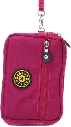 Miniatura 3 de Bolso de mano pequeño para iPhone 14, 13 Pro 12 Galaxy S23 S22 S21 S20 S21 Fe S22 Plus A53 5G, Rosa Rojo, Pequeño