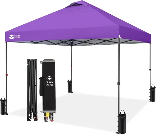 Miniatura 30 de CROWN SHADES Tienda de campaña desmontable de 10 x 10 pies - Tienda de campaña instantánea para exteriores con cerradura central patentada de un