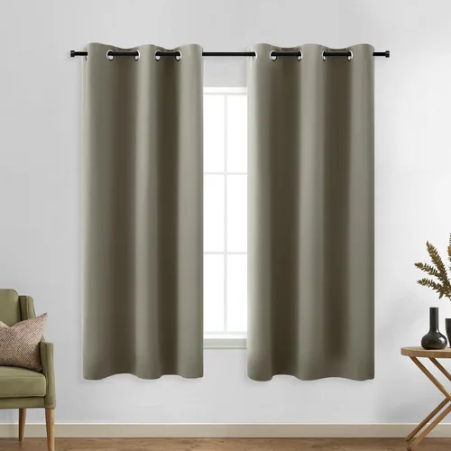 Miniatura 144 de Cortinas opacas de 72 pulgadas extra anchas para dormitorio, puerta corrediza de vidrio y patio, 2 paneles con ojales para oscurecer ventana grande