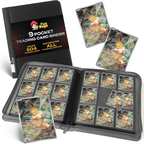 Miniatura 26 de FunGuys Toploader - Carpeta de almacenamiento para tarjetas, 252 carpetas con 9 bolsillos superiores, colección de tarjetas para Yugioh, MTG, TCG