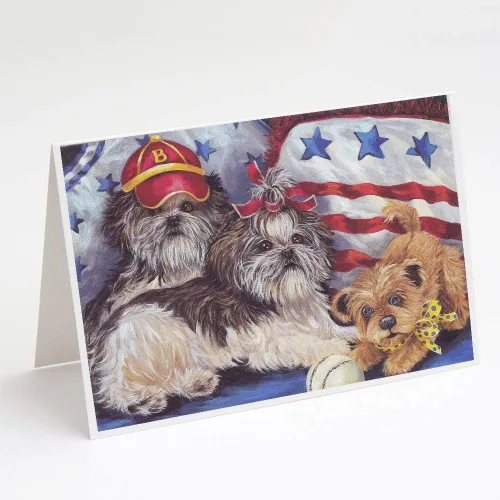 Miniatura 78 de Caroline's Treasures PPP3013GCA7P - Tarjetas de felicitación y sobres para mascotas de Basset Hound Teacher, paquete de 8 tarjetas en blanco