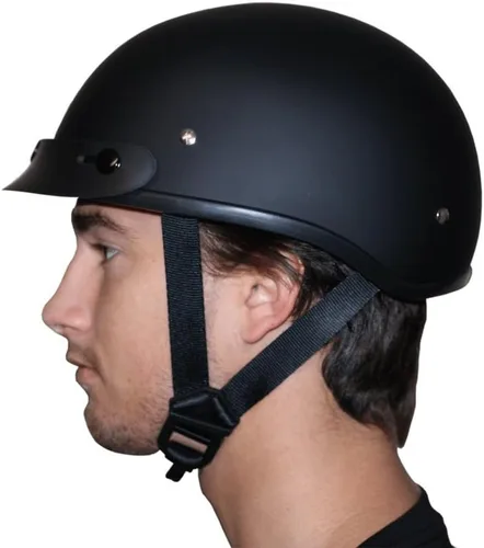Miniatura 6 de Casco de Motocicleta Medio Casco - Ligeros y Elegantes, Aprobados por el Departamento de Transporte (DOT) para Adultos - Perfectos para Hombres