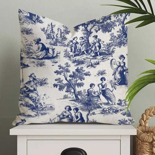 Miniatura 143 de ArogGeld Fundas de Almohada Euro Sham Florales Verde y Blanco Gris Estilo Chinoiserie Funda de Almohada Asiática Funda de Cojín Decorativo 18x18