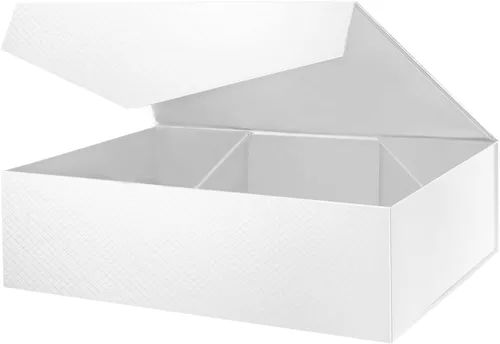 Miniatura 18 de Caja de regalo extragrande con tapas, de 17 x 14.5 x 5.5 pulgadas, caja de propuesta de padrino de boda negra con cierre magnético para todas