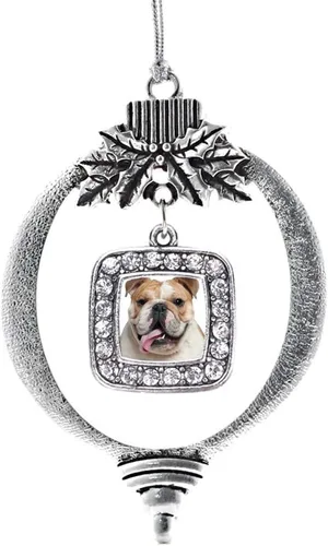 Miniatura 128 de Inspired Silver - Nana púrpura - Adorno de Navidad plateado - Adorno cuadrado para árbol de Navidad con circonita cúbica - Decoración colgante