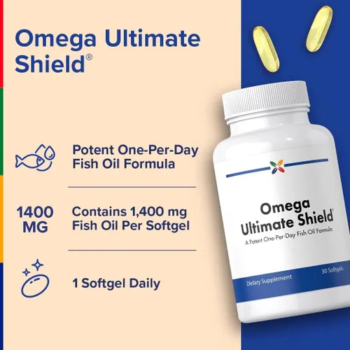 Miniatura 3 de Stop Aging Now - Suplemento de aceite de pescado Omega 3 - con EPA y DHA- 30 cápsulas blandas