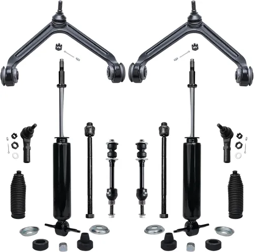 Miniatura 27 de Detroit Axle - Kit de extremo delantero para Ford 1998-2001 Explorer Mercury Mountaineer, 4 barras estabilizadoras delanteras y traseras, 2 brazos