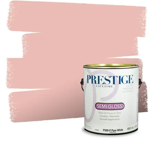Miniatura 787 de Prestige Paints Pintura exterior e imprimación en uno, 1 galón, plano, coincidencia comparable de Valspar* Amber Rose*