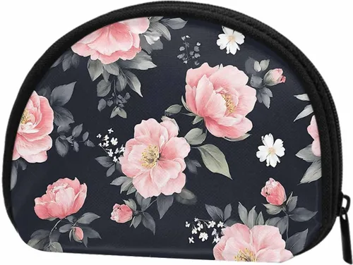 Miniatura 19 de IBILIU Monedero pequeño con diseño de manzanillas sobre fondo azul, mini, monedero, monedero, monedero, cambio, para mujeres y hombres, Moneda-002