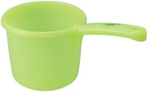 JapanBargain 3040, Cucharón de agua de plástico japonés para baño, color verde, fabricado en Japón (1, verde)