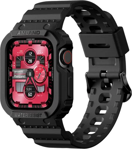 Miniatura 2 de amBand E1 Sport Case Band for Apple Watch Ultra 3/2/1 & SE 3/2/1 & Series 11 10 9 8 7 6 5 4 3 49mm 46mm 45mm 44mm 42mm 41mm 40mm 38mm, Shockproof &
