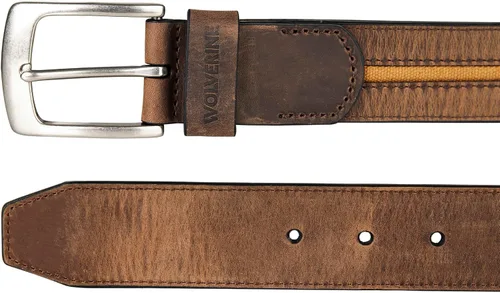 Miniatura 2 de Wolverine Men's Reversible Full Grain Leather Belt Heavy Duty Workwear Casual Durable Metal Buckle