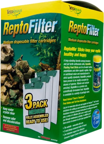 Miniatura 3 de Cartuchos de filtro ReptoFilter de TetraFauna, tamaño mediano, recambios de cartucho de filtro, 3
