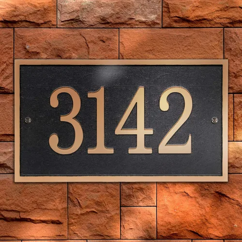 Miniatura 5 de Placa de dirección hecha a mano – Placa de pared con número de casa (11 x 6.3 pulgadas), letrero de casa personalizado para casa, apartamento