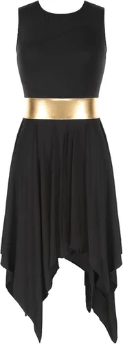 Miniatura 68 de easyforever Vestido de baile sin mangas con bloques de color para mujer, alabanza litúrgica, ropa de baile lírico, vestido de bata de adoración