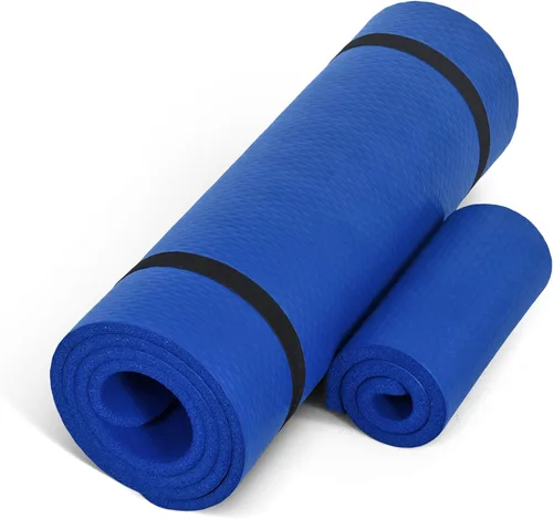 Miniatura 10 de CAP Barbell Colchoneta de yoga y ejercicio de alta densidad de 1/2 pulgada con correa Múltiples opciones Gris