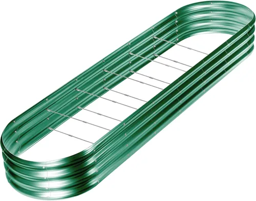 Miniatura 12 de Land Guard Kit de cama de jardín elevada galvanizada de 8 x 2 x 1 pies, cajas de jardín elevadas de capacidad de 108 galones para exteriores, camas